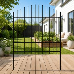 Reliable Steel Garden Fence Panel with Low Maintenance 170x175cm