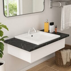 Ceramic Bathroom Sink: Practical and Stylish 42x39x18 cm