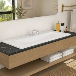 Reliable Ceramic Bathroom Basin with Overflow