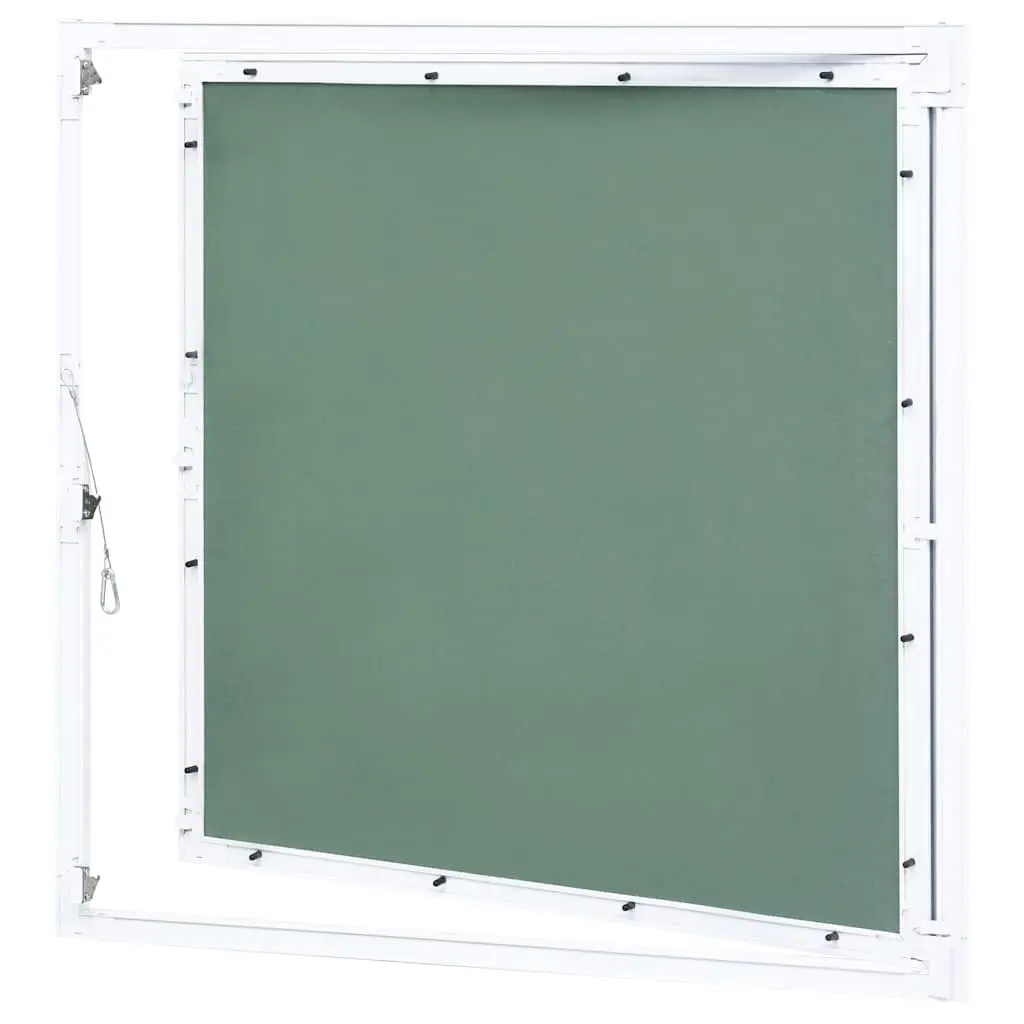 Access Panel Inspection Hatch Aluminium Frame 600x600mm Green Plasterboard