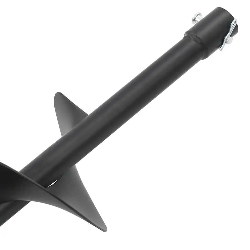 Auger Drill Bit Ground Drilling 150mm Steel Black