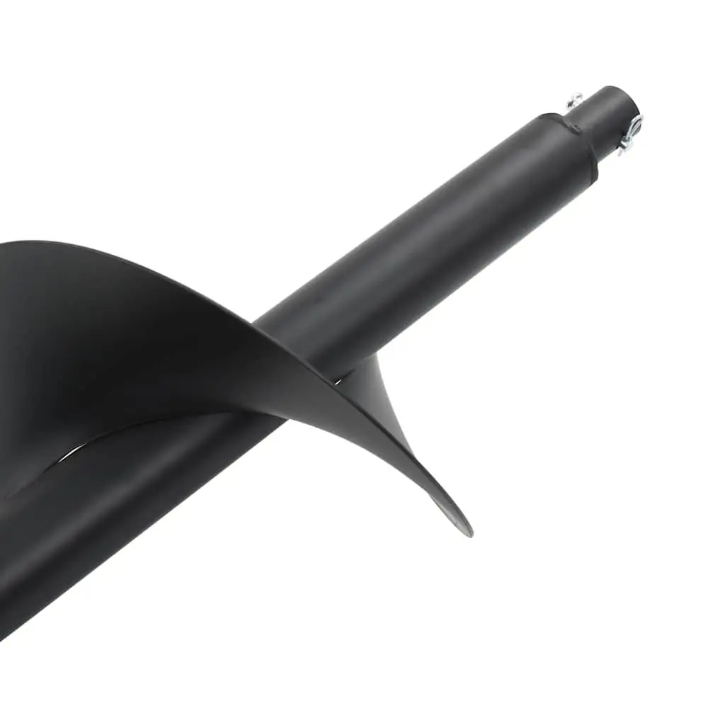 Auger Drill Bit Ground Drilling 250mm Steel Black Heavy Duty