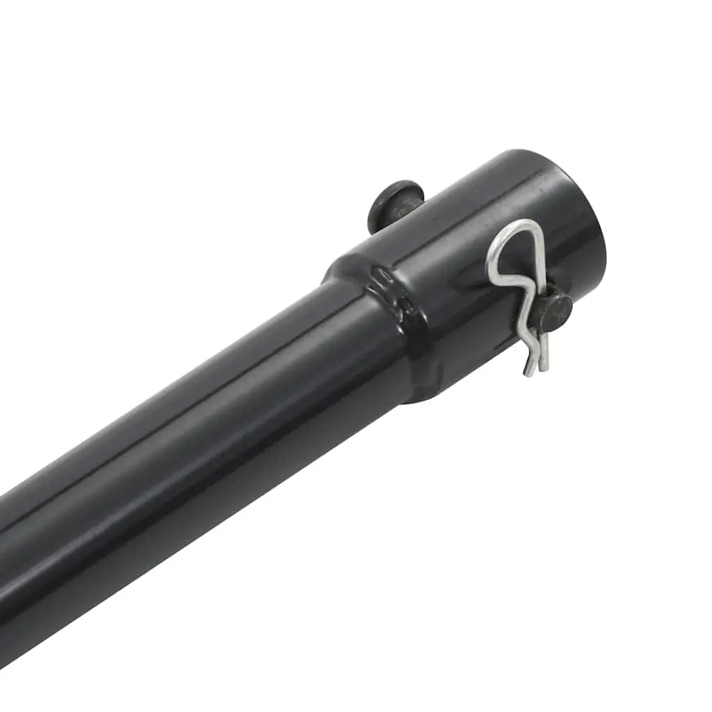 Drill Extension Steel 1 m Ground Auger Bit Extension Heavy Duty Black