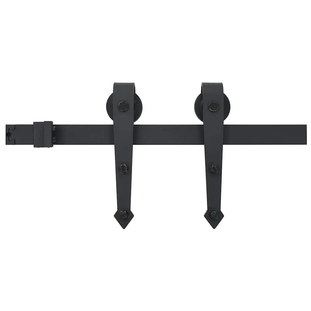 Sliding Door Hardware Kit Barn Door 200cm Black