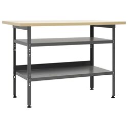 Reliable Grey Steel Workbench 120x60x85cm