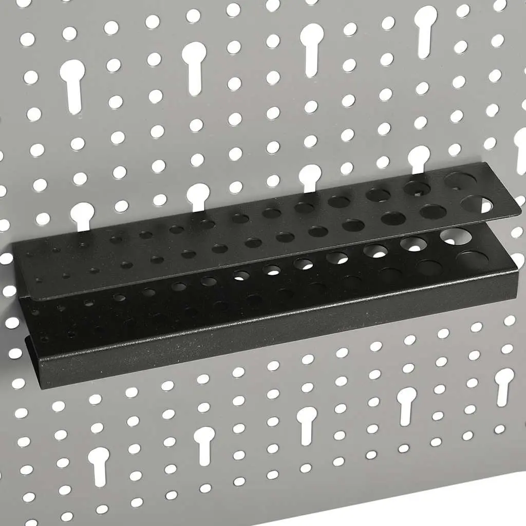 Wall-mounted Tool Pegboards Organisation 40x58 cm Grey Steel 3 Piece