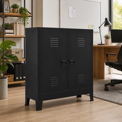 Functional Industrial Storage Chest for Clutter-Free Space