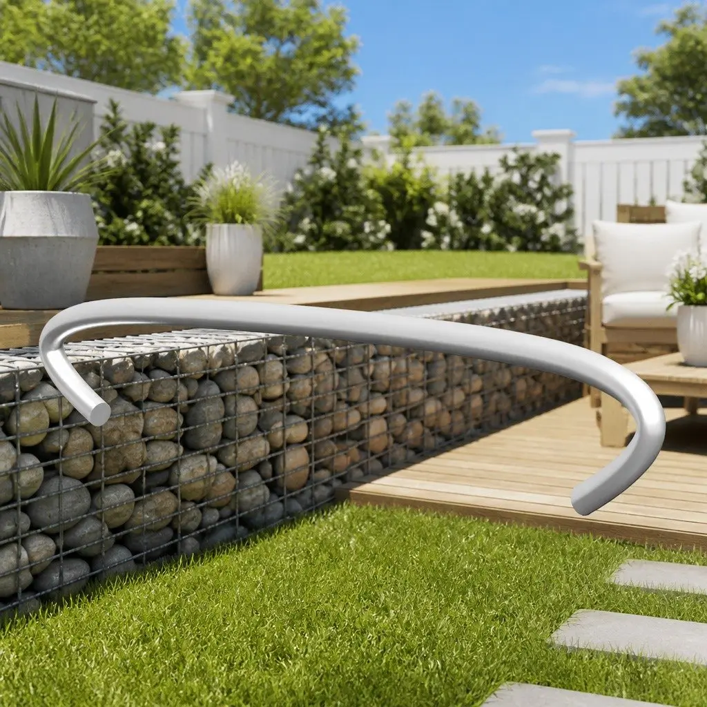 Galvanised Steel Hooks 10 cm Silver Distance Holders 50 Piece for Gabion Stability Fencing and Barrier Assembly