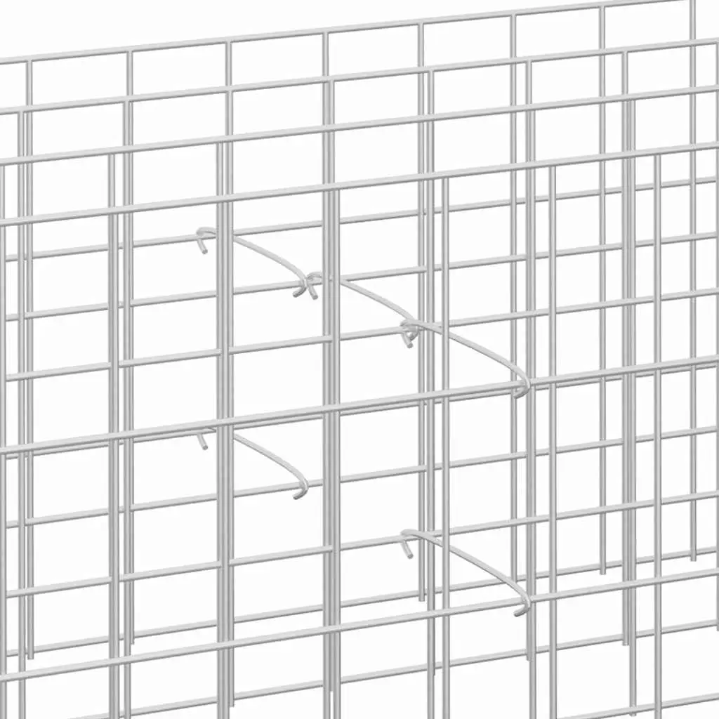 Gabion Hooks Distance Holders 15cm Galvanised Steel Silver