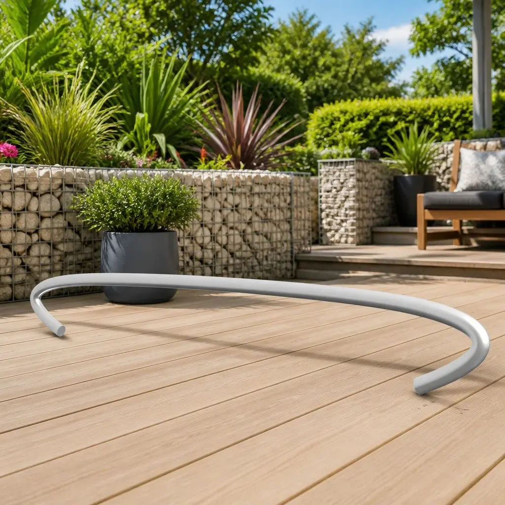 Galvanised Steel Gabion Hooks 40cm Distance Holders Stability Supports Silver