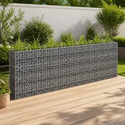 Reliable Gabion Raised Bed with Steel Construction 270x30x90cm