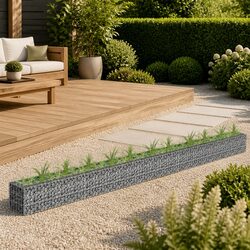 Reliable Gabion Raised Bed for Secure Landscaping 450x30x30cm