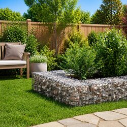Reliable Gabion Raised Bed Planter with Steel Wire Construction
