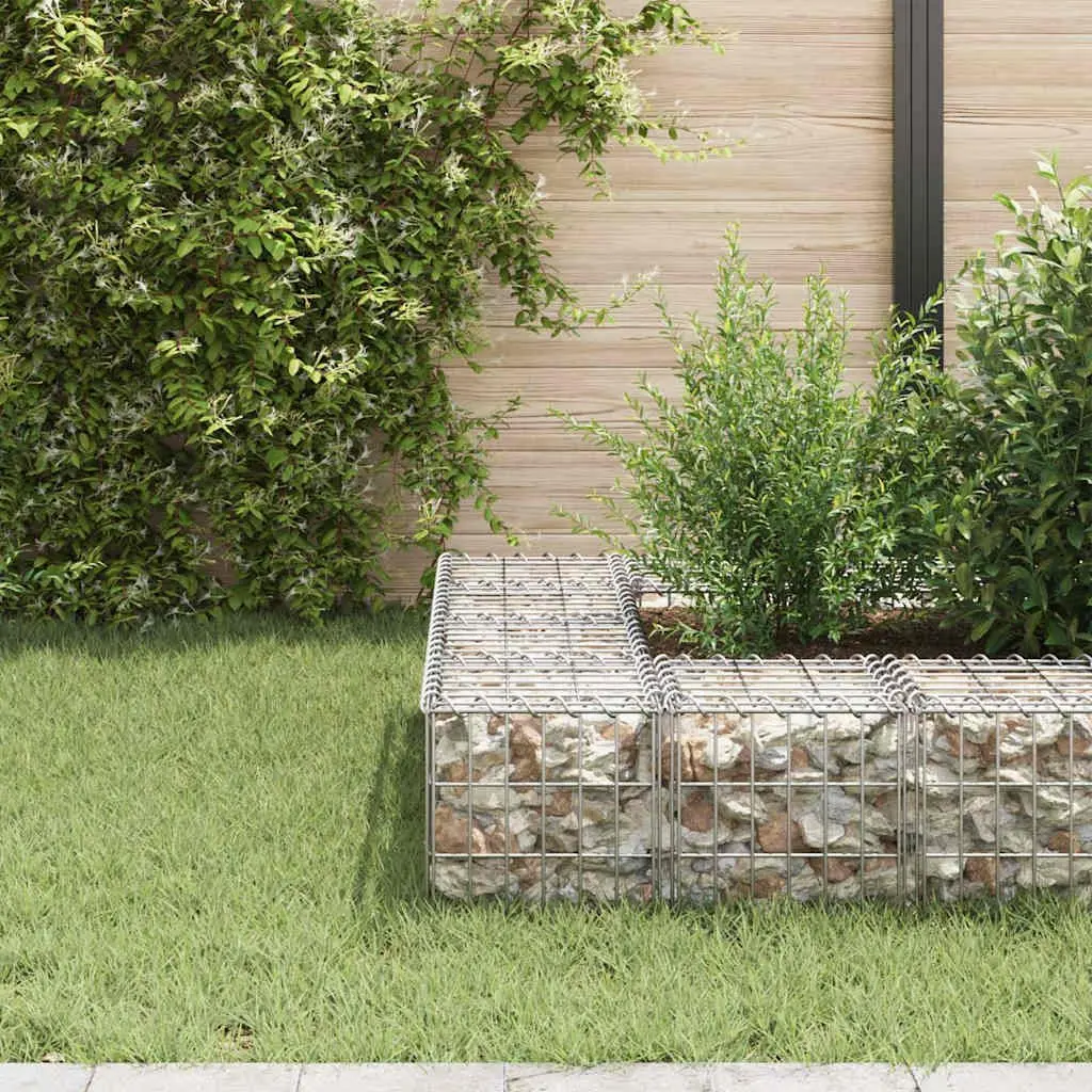 Steel Wire Garden Planter Raised Bed Cube 30x30x30cm Silver