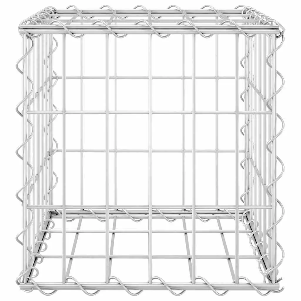 Steel Wire Garden Planter Raised Bed Cube 30x30x30cm Silver