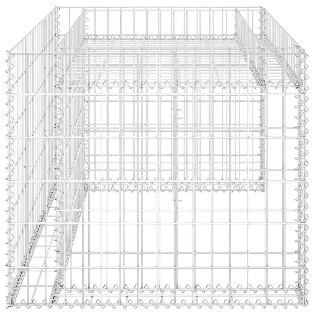 Lawn Mower Garage Raised Bed 110x80x60cm Steel Wire Storage Box Silver