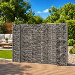 Reliable Gabion Planter with H-Shaped Structure