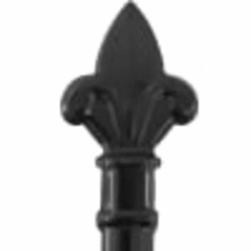 Double Door Garden Gate Security Barrier 2995 x 2495 cm Black Steel