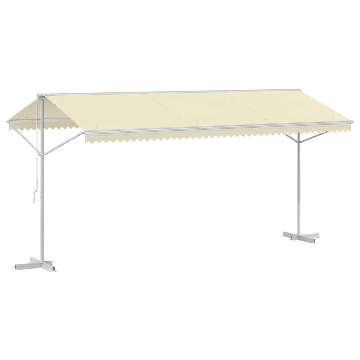 Free Standing Awning Outdoor Sunshade Canopy 500x300 cm Cream