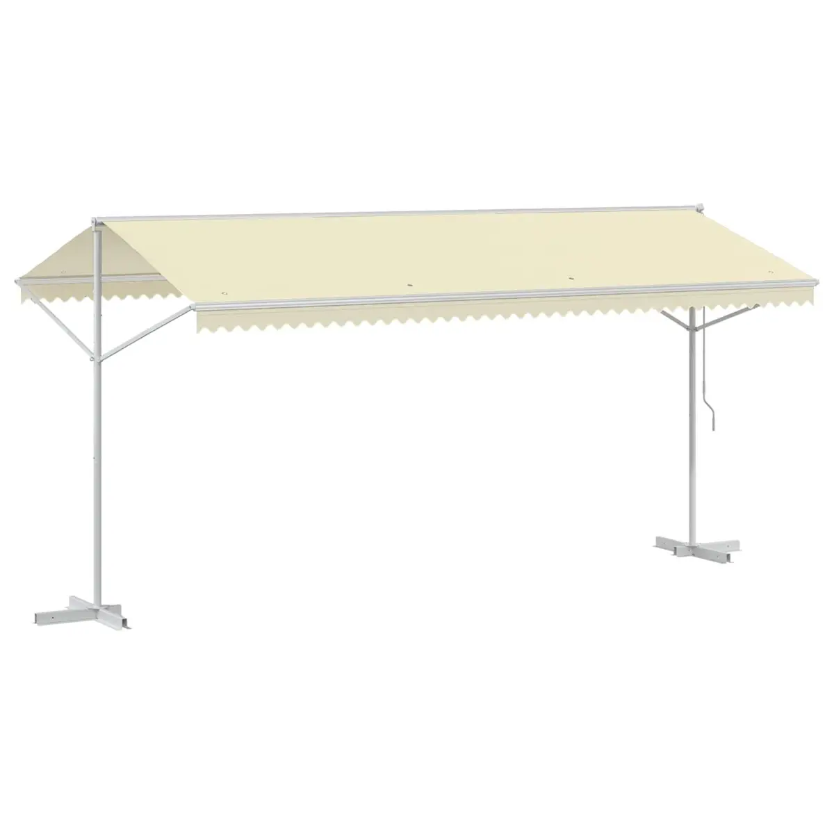 Free Standing Awning Outdoor Sunshade Canopy 500x300 cm Cream