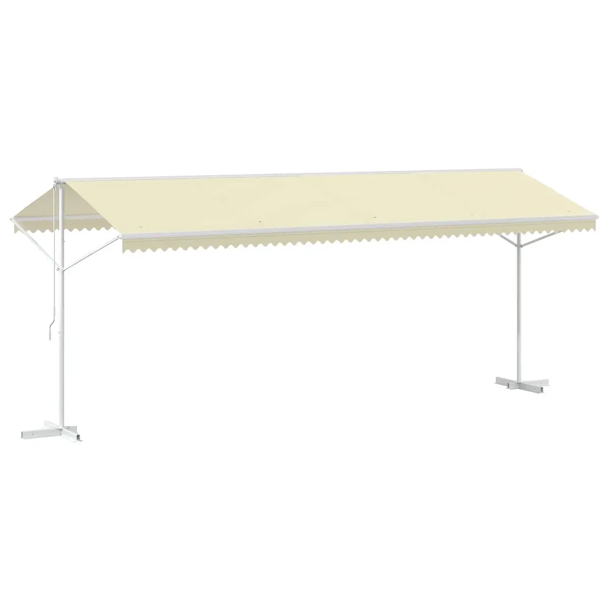 Free Standing Awning Outdoor Garden Patio Sunshade 600x300 cm Cream