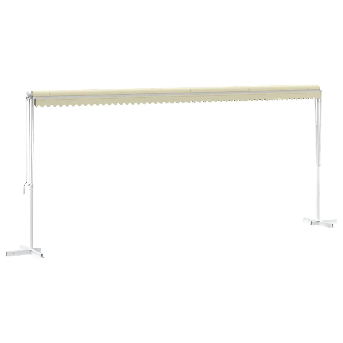 Free Standing Awning Outdoor Garden Patio Sunshade 600x300 cm Cream