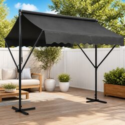 Versatile Free Standing Awning: 300x300 cm Anthracite