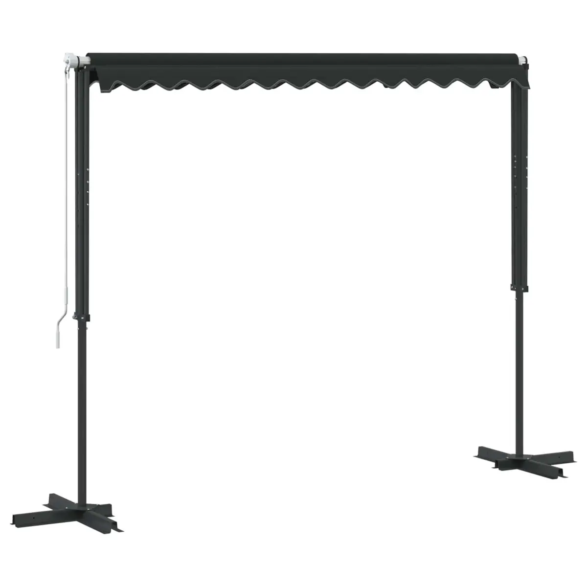 Free Standing Awning Outdoor Garden Patio Sunshade 300x300 cm Anthracite