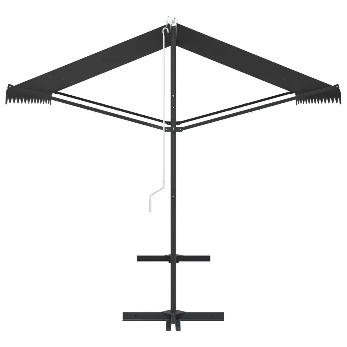 Free Standing Awning Outdoor Garden Patio Sunshade 300x300 cm Anthracite