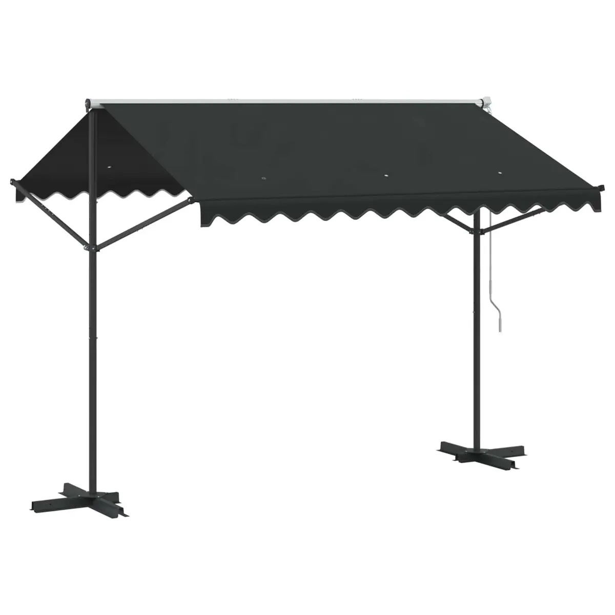 Free Standing Awning Outdoor Garden Patio Sunshade 300x300 cm Anthracite