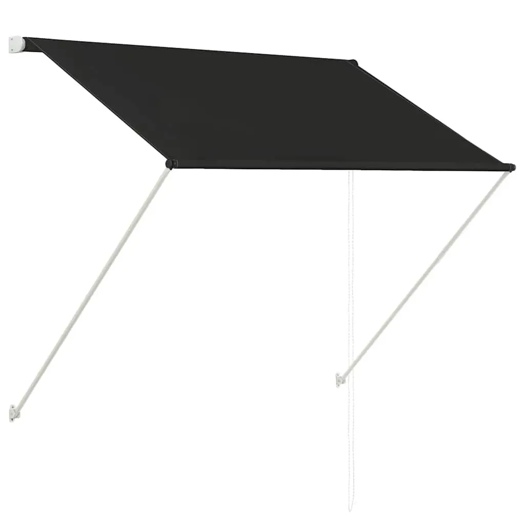 Retractable Awning Window Terrace Balcony Garden Canopy 100x150 cm Anthracite