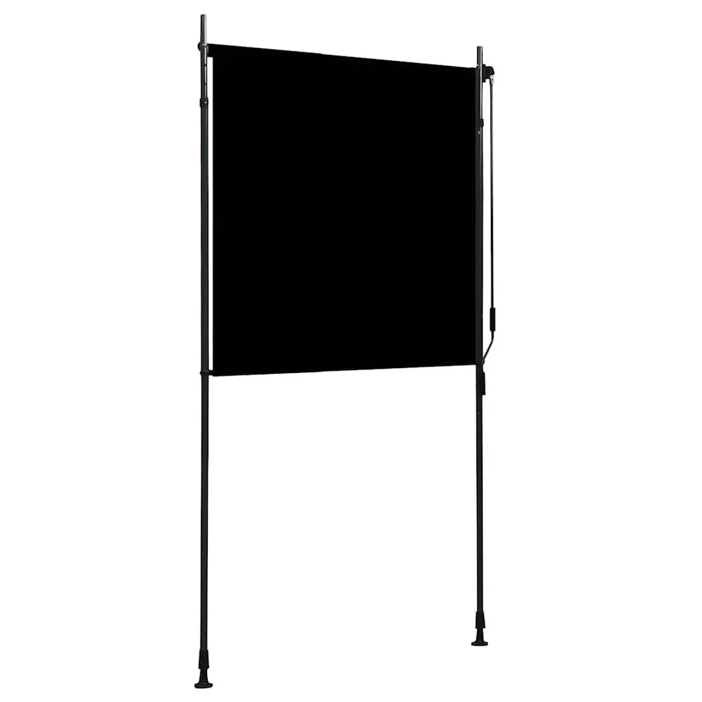 Outdoor Roller Blind Hand Crank 120x270cm Anthracite Patio Balcony Shade Privacy