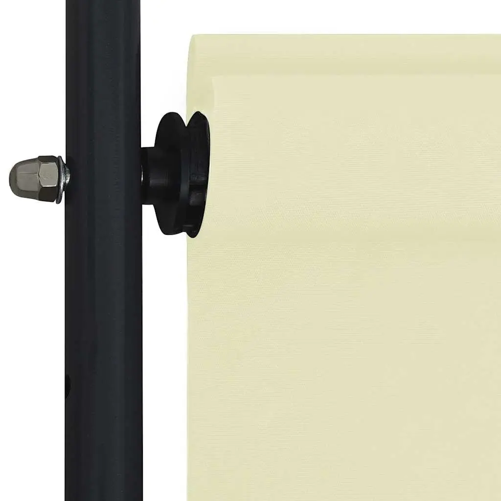 Outdoor Roller Blind Privacy Shade 100x270 cm Cream