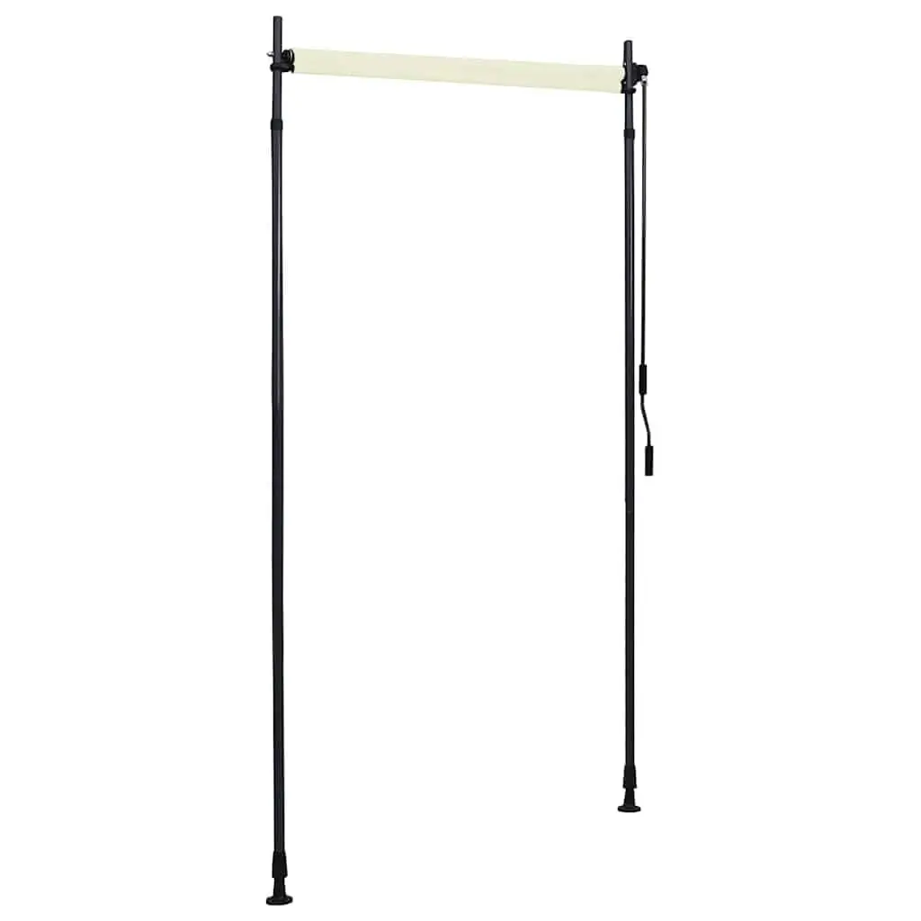 Outdoor Roller Blind Privacy Shade 100x270 cm Cream