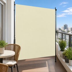 Reliable 200x270cm Cream Outdoor Roller Blind for Sun Protection