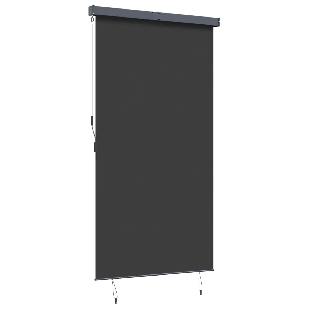Outdoor Roller Blind Hand Crank 140x250cm Anthracite Patio Garden Balcony Shade