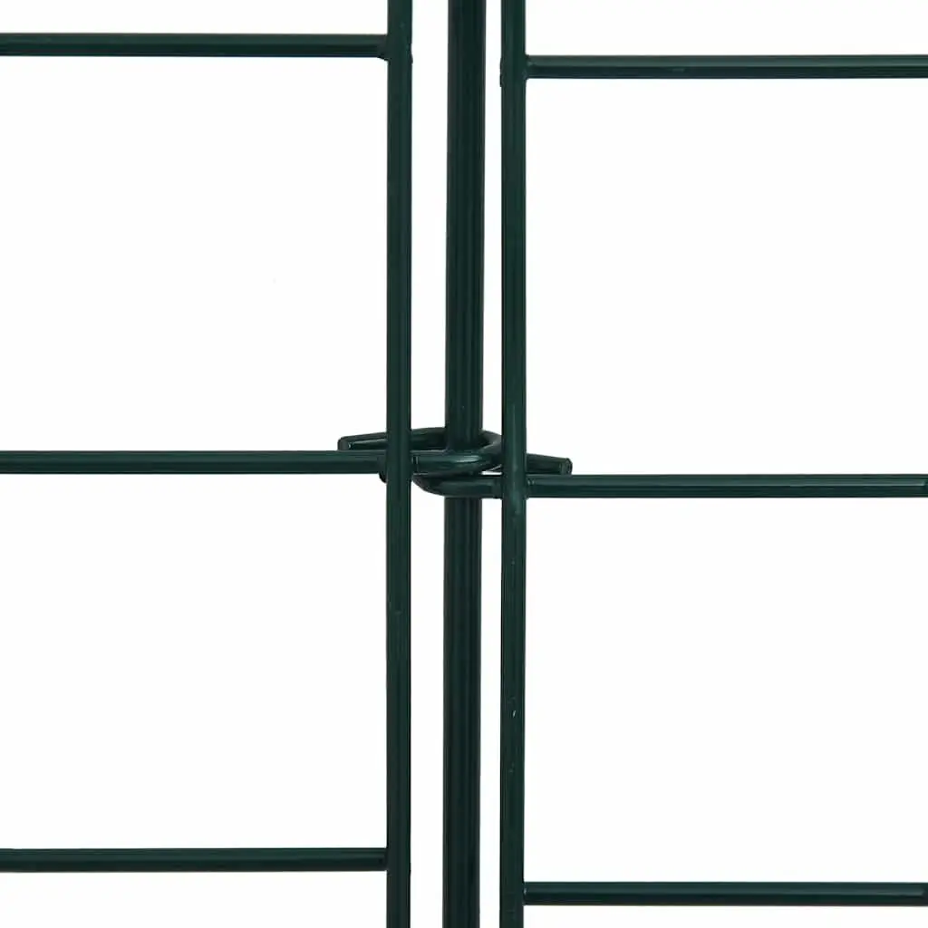 Garden Fence Panel Set Outdoor Barrier 77.5x64 cm Green