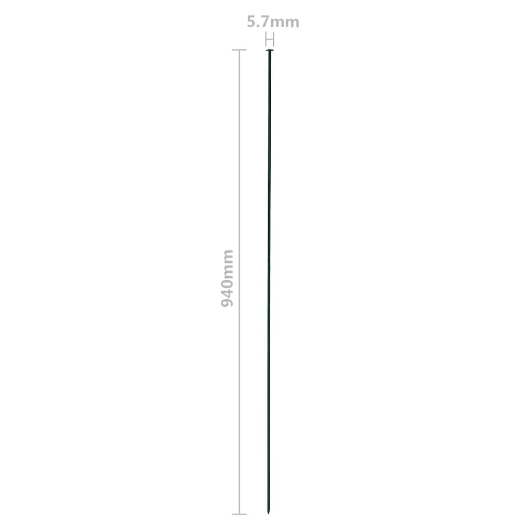 Garden Fence Panel Set Outdoor Barrier 77.5x64 cm Green