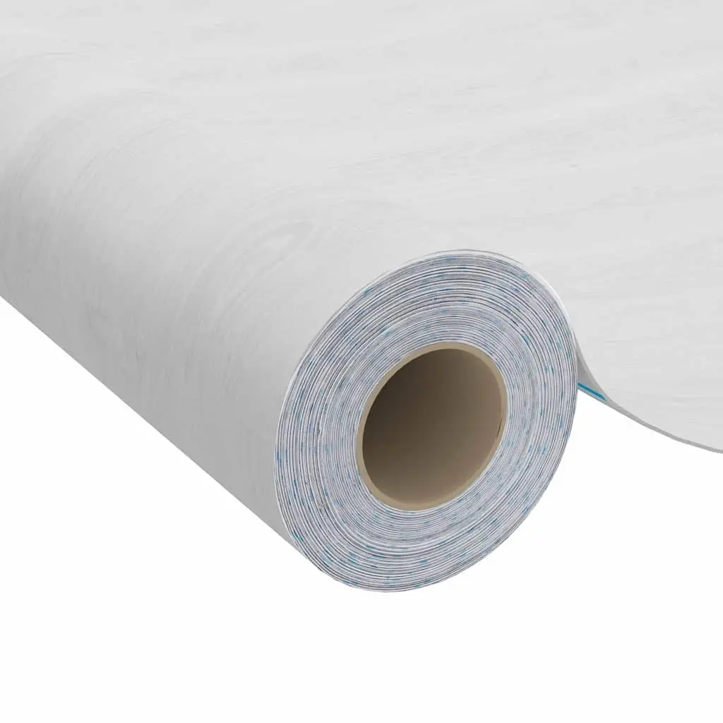 Self-Adhesive Door Film White Wood Grain 210x90cm PVC Decor