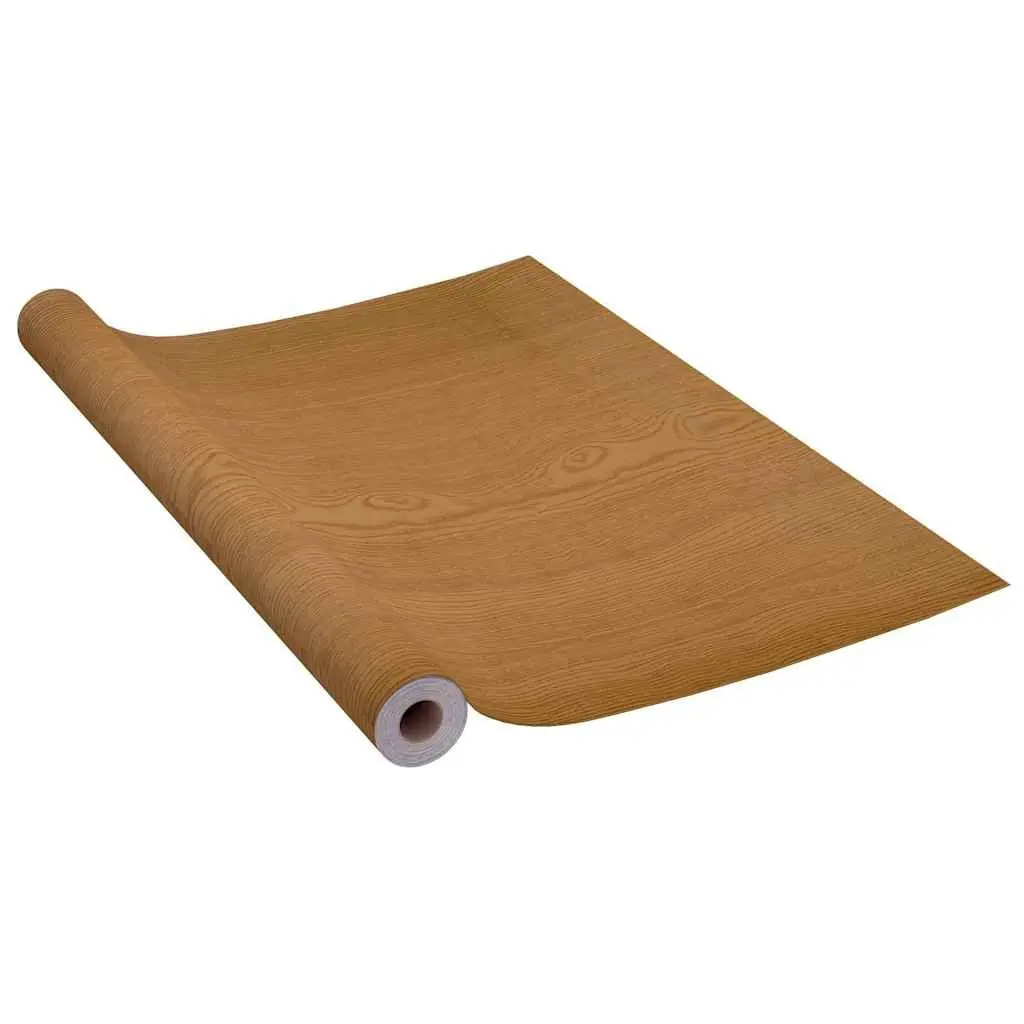 Self-Adhesive Door Film Wood-Look 210x90cm Light Oak PVC Decor Upgrade