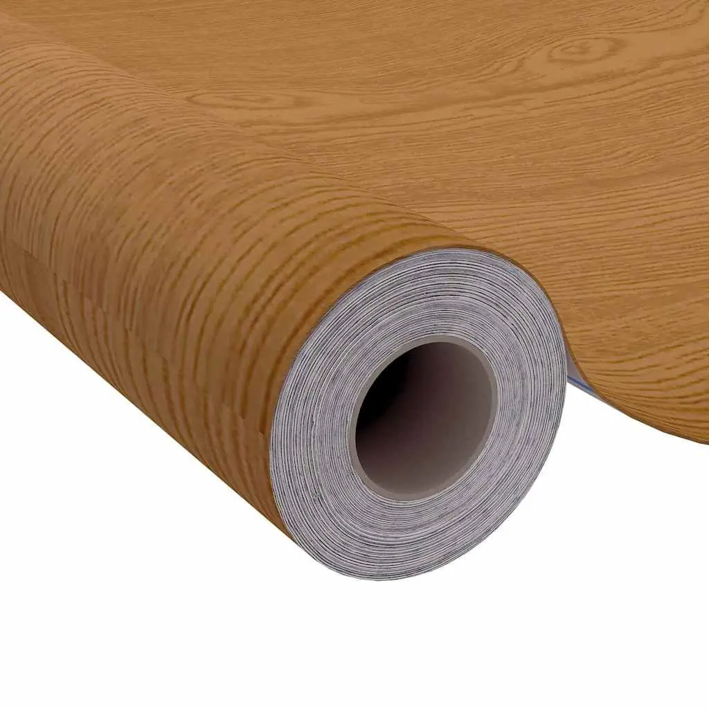 Self-Adhesive Door Film Wood-Look 210x90cm Light Oak PVC Decor Upgrade