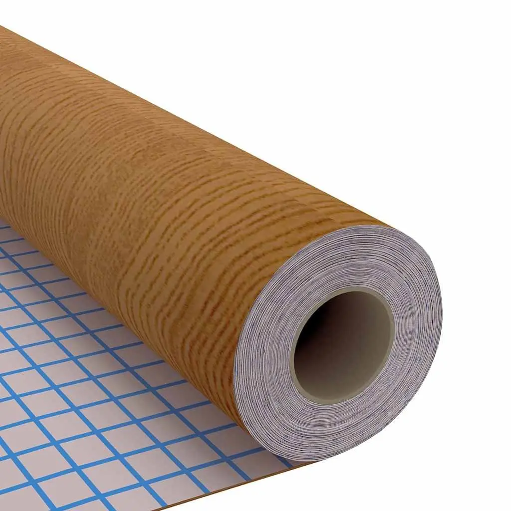 Self-Adhesive Door Film Wood-Look 210x90cm Light Oak PVC Decor Upgrade