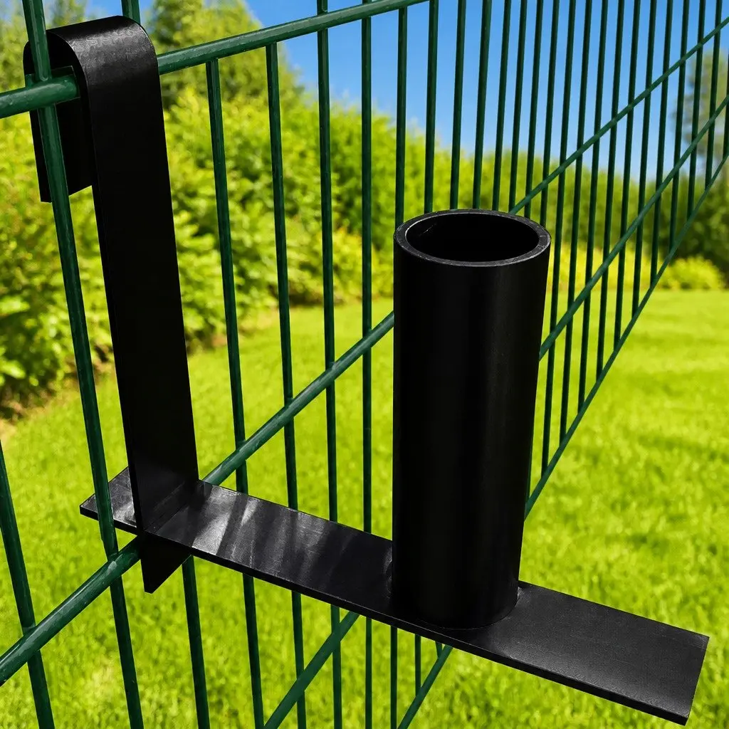 Privacy Fence Strip Dispenser Tool Steel Unroller Assembly Weatherproof Black