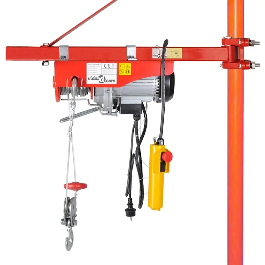 Hoist Frame 300-600 kg Lifting Equipment Swivel Arm Winch Industrial Workshop