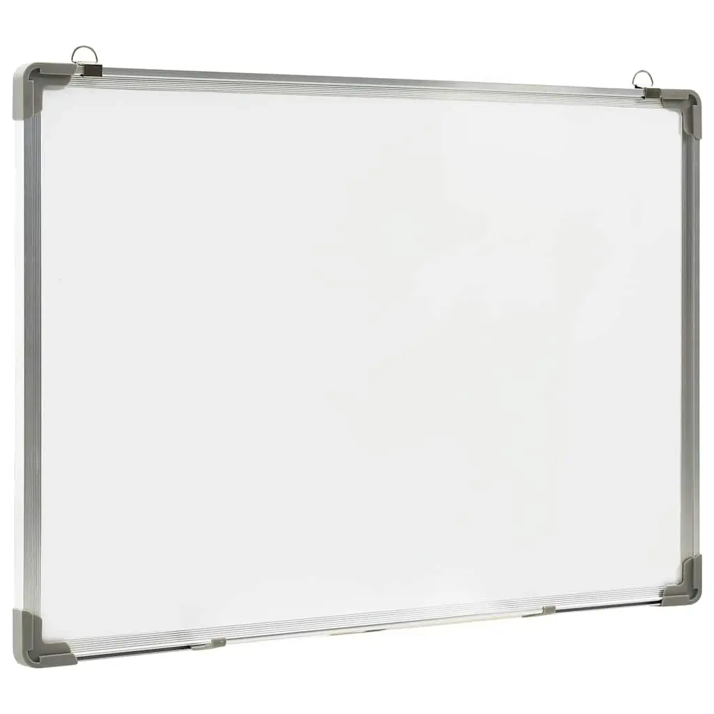Whiteboard Magnetic Dry Erase Wall Mounted 70x50cm White Steel Board