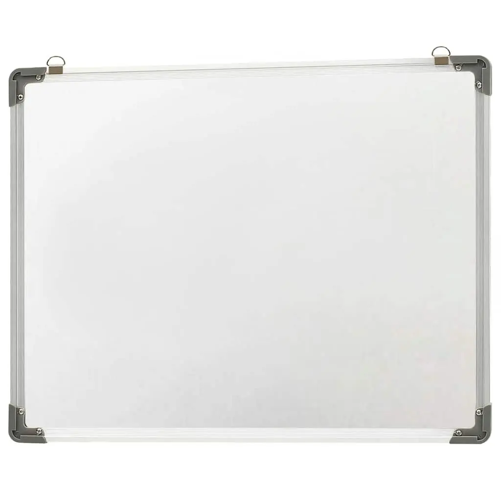 Whiteboard Magnetic Dry Erase Wall Mounted 70x50cm White Steel Board
