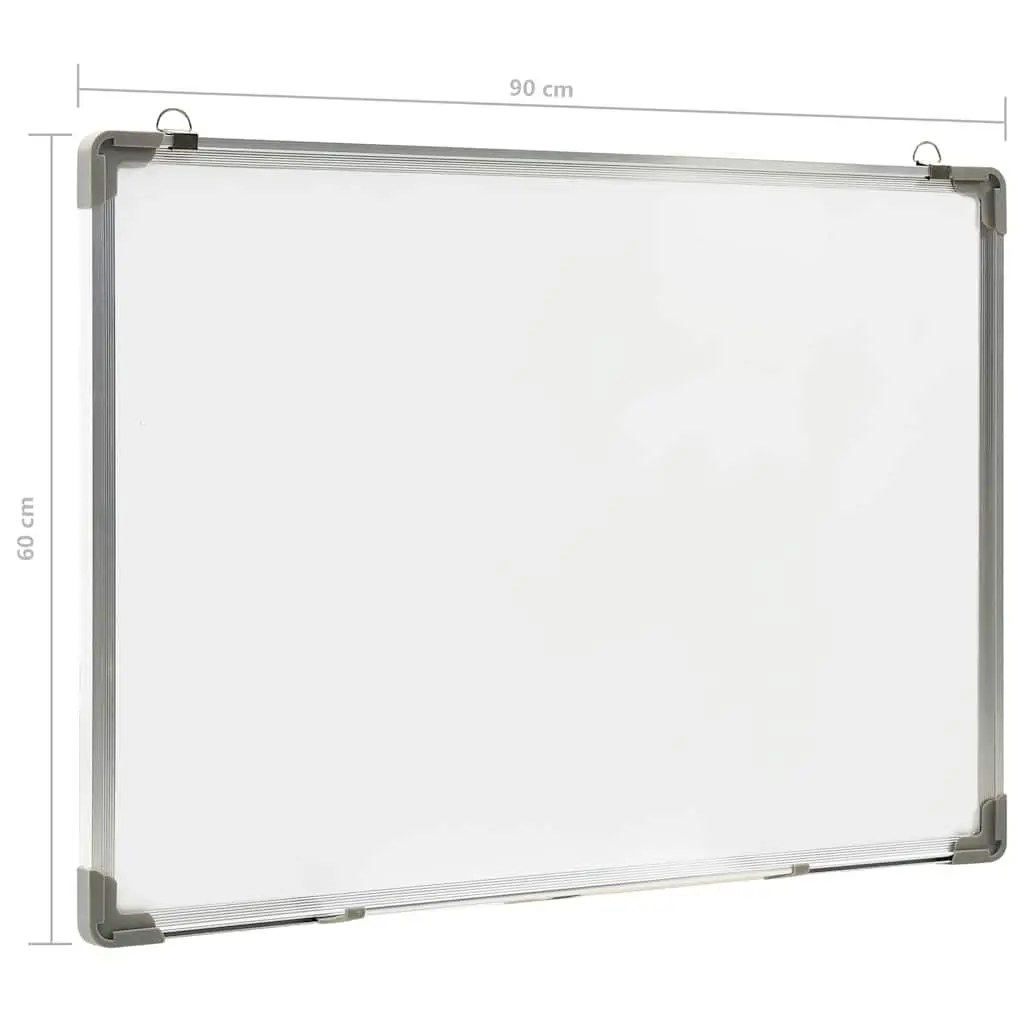 Magnetic Dry Erase Whiteboard Wall-Mounted 90x60cm White