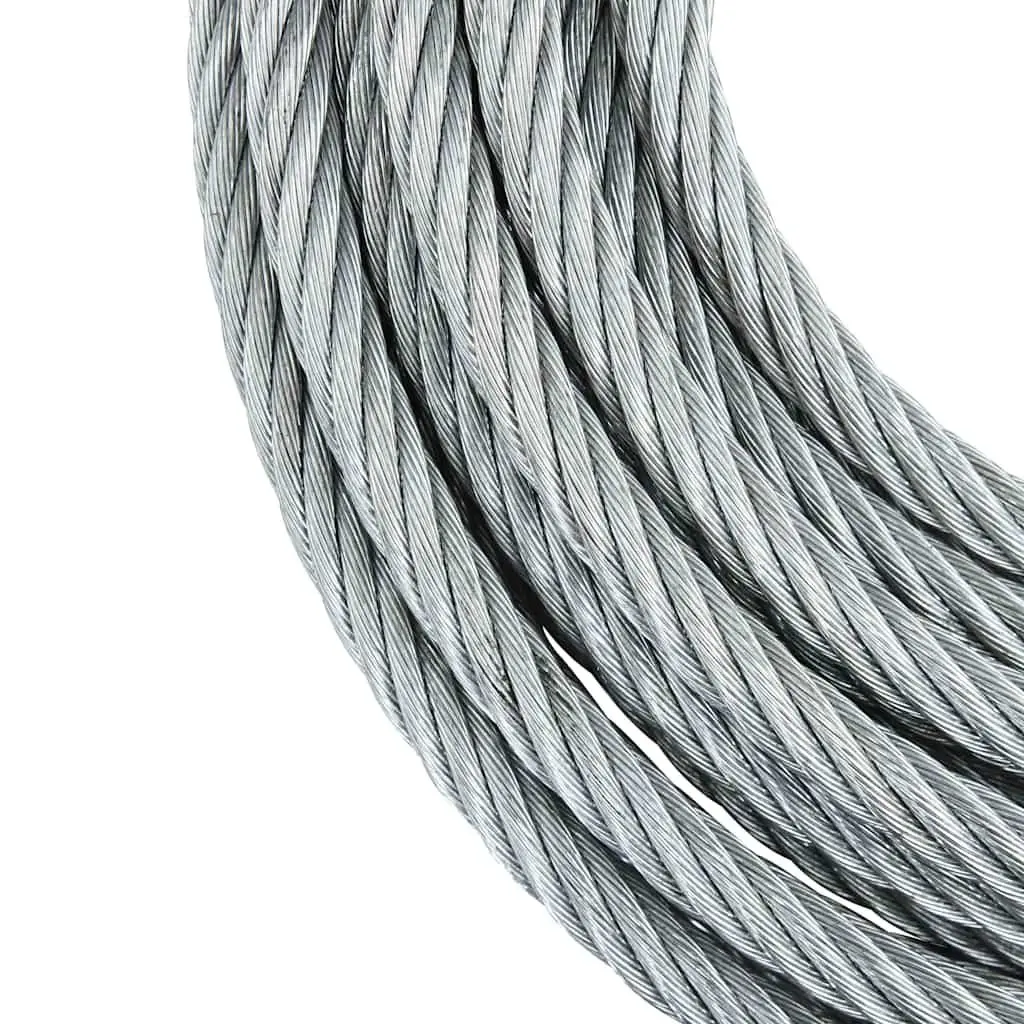 Wire Rope Cable Hoisting Binding 20 m Steel Galvanised