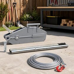 Wire Rope Hoist Winch 1600 kg Manual Pulling Traction Tool Lifting Equipment