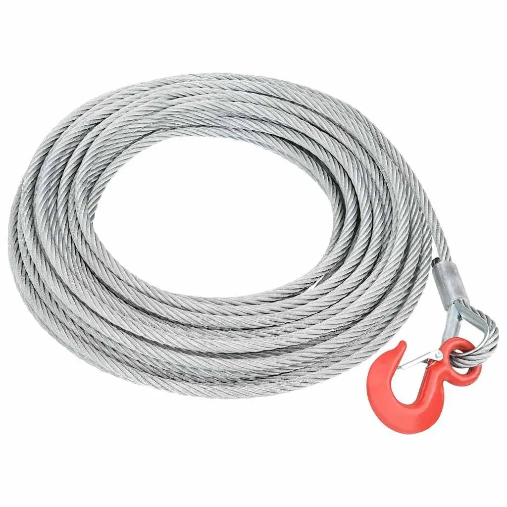 Wire Rope Hoist Winch Manual Pulling Traction Tool 20 m Steel Rope 1600 kg Aluminium Housing